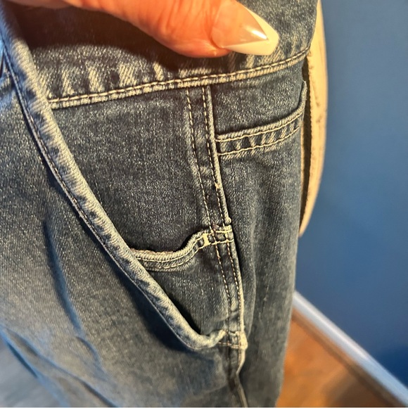 Treasure & Bond Apron Denim Overalls - Picture 12 of 15